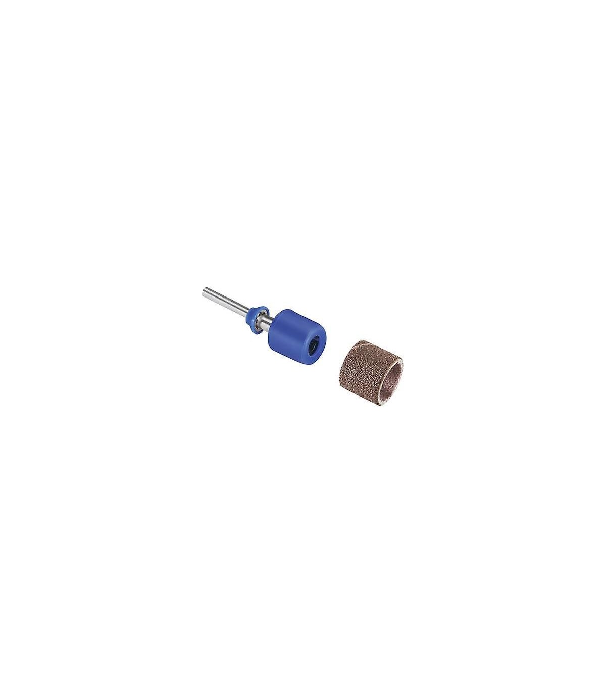 Tiras de lijado con un Dremel SC407 SpeedClic con chuck