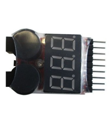 Tester-Buzzer per batterie LiPo da 1 a 8