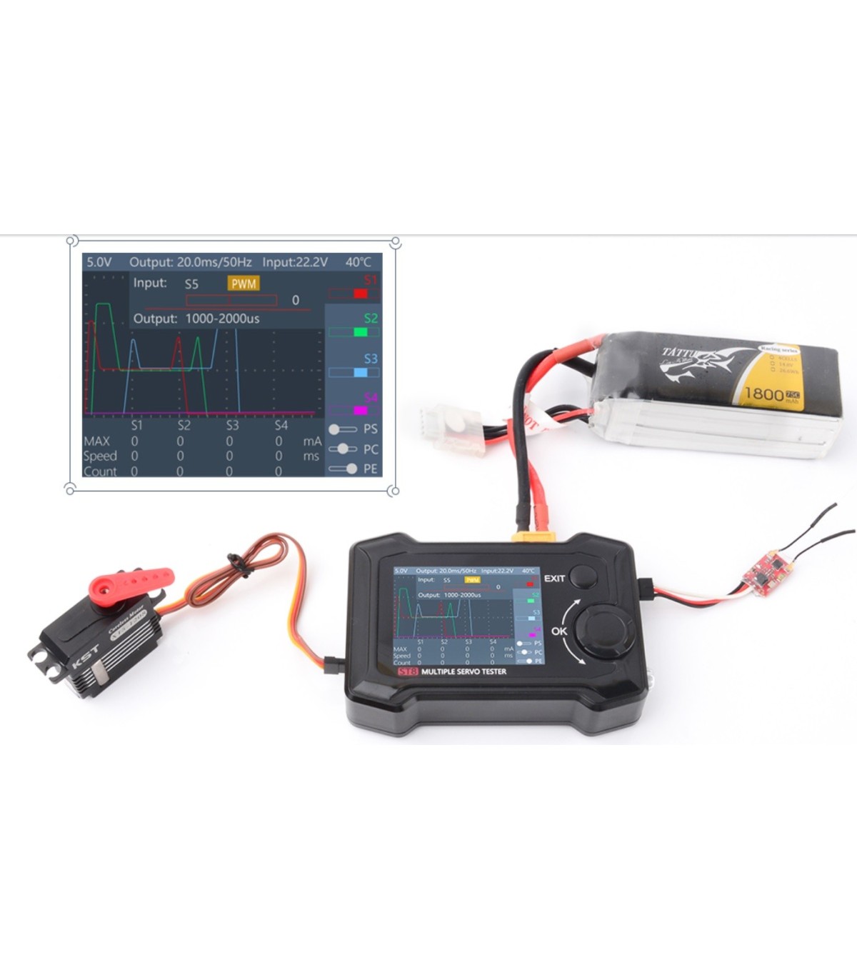 Servo Tester ST8 RC TOOL KIT