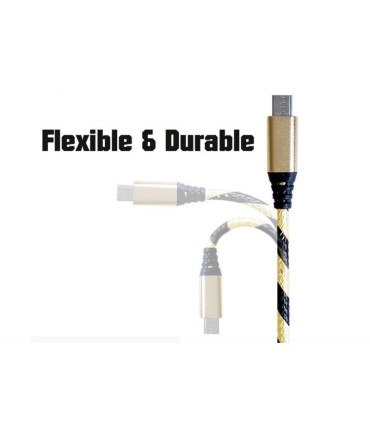Micro-USB-kabel - Schwarz/Gold