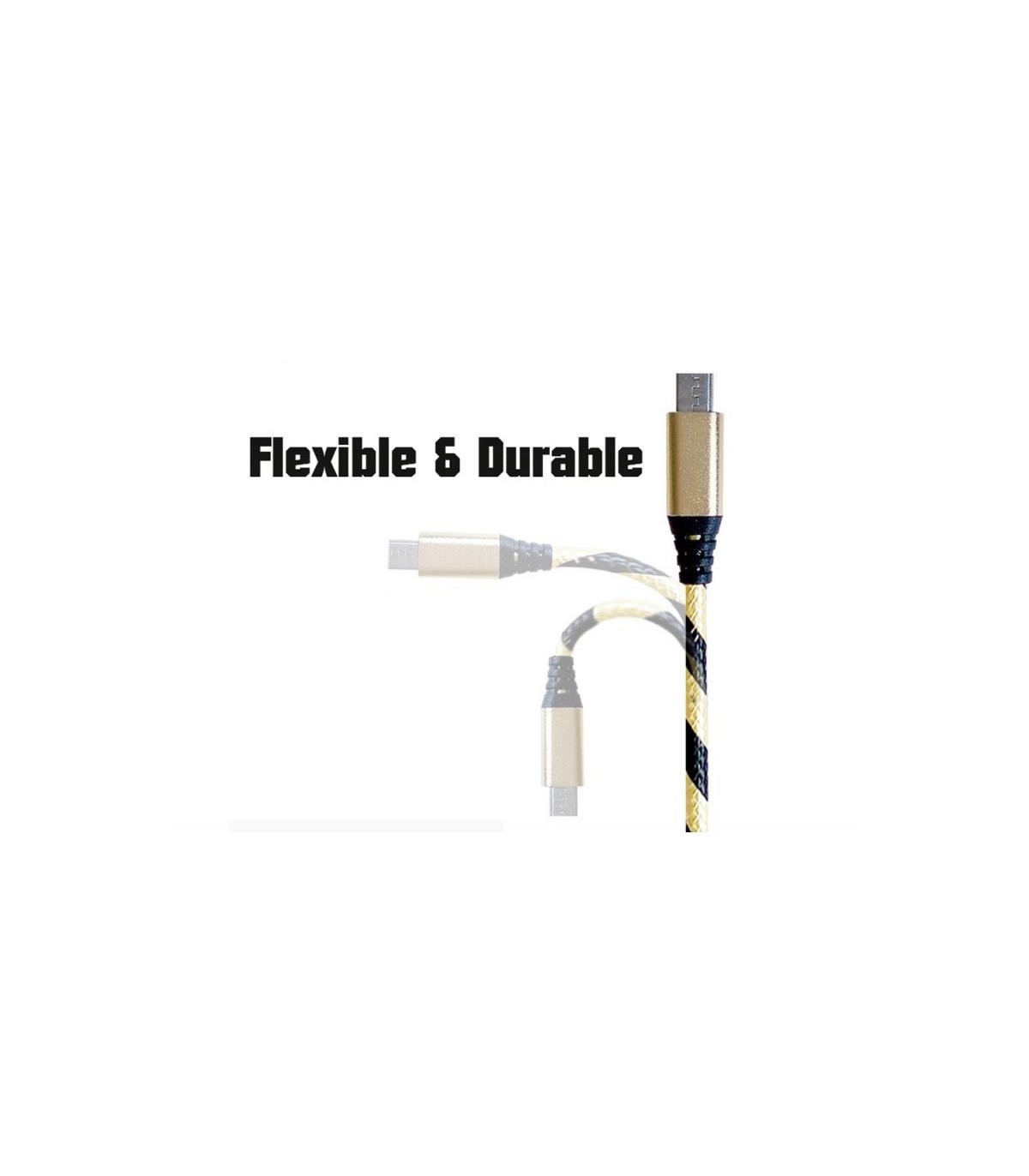 Cable Micro USB - Negro/dorado