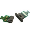 Connecteur d'ailes avec cadre de fixation à 8 broches EMCOTEC