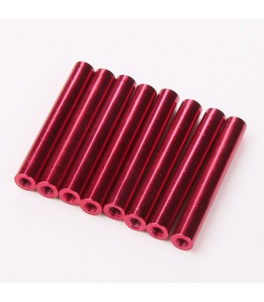 Kleur rood spacer m3x37mm par8