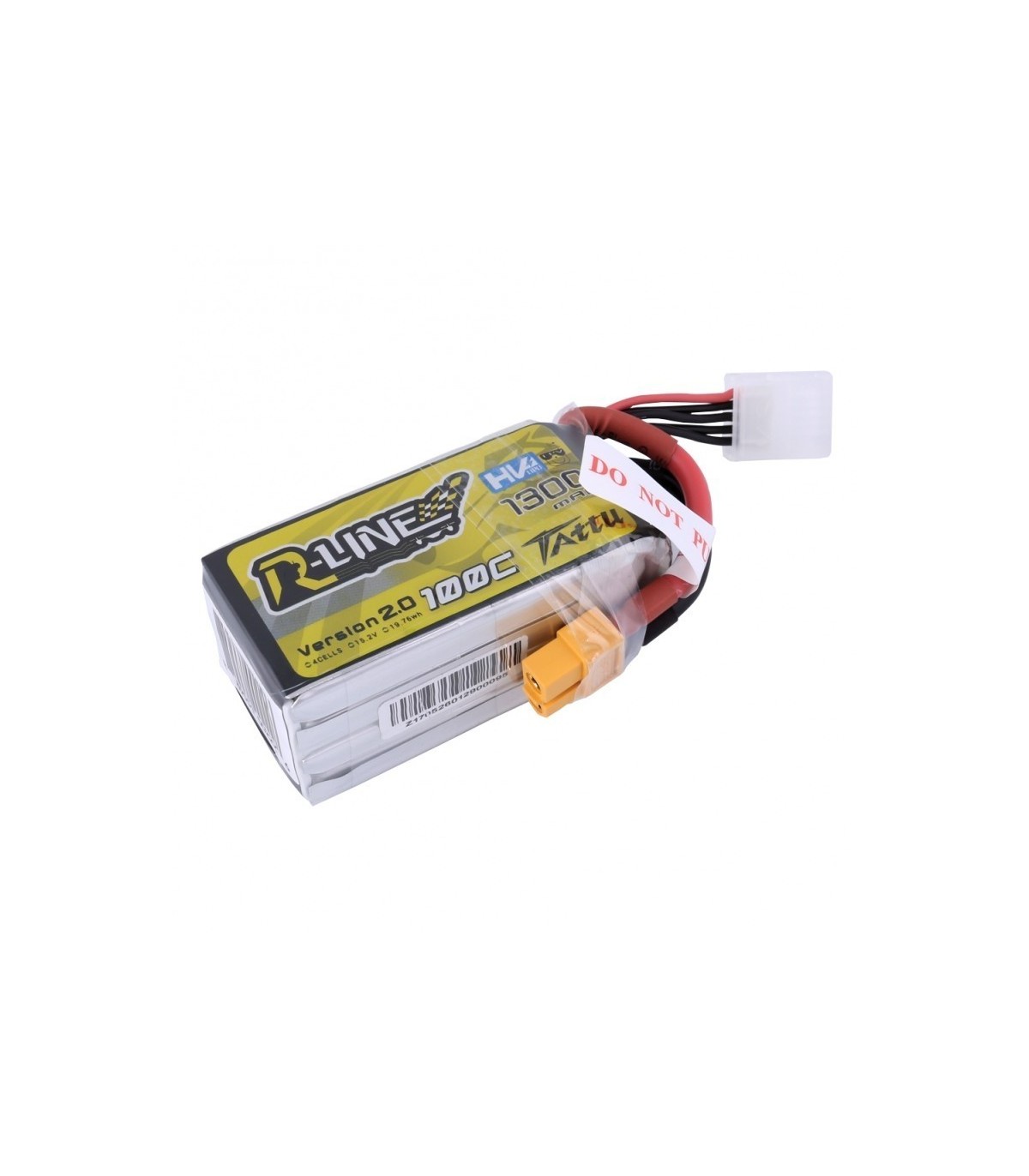 4S 1300mAh 100C HV TATTU R Lijnbatterij