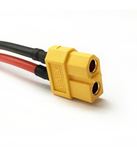 Conector XT60 em cabos AWG14 de 10 cm