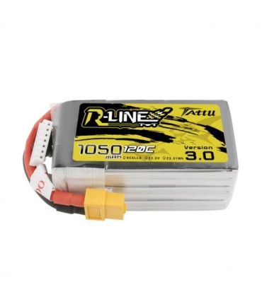 6S 1050mAh 120C TATTU R Line v3. 0 batterij