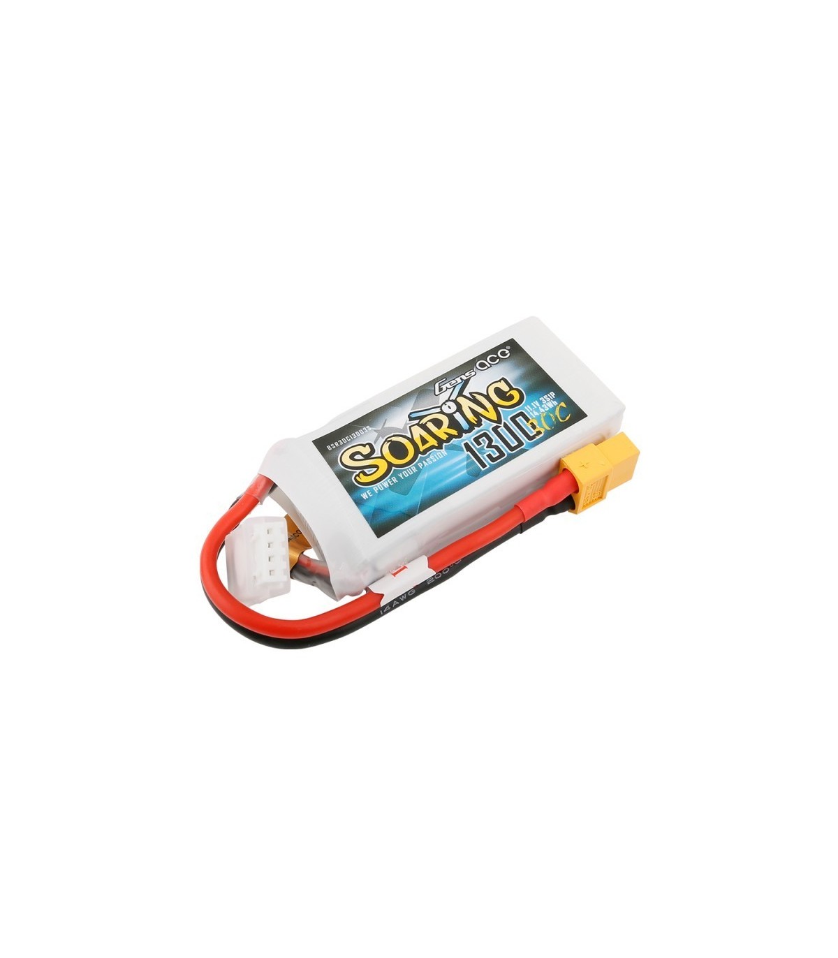 Gensace SOARING 1300mAh 11.1V 30C 3S Lipo Battery