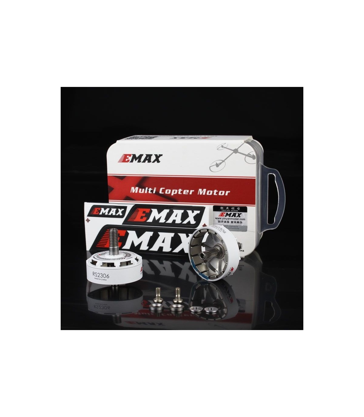 Gaiola de substituição para Emax RS2306 2400 KV motor Branco