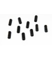 Spacers nylon black female/female M3x15 (by 10)