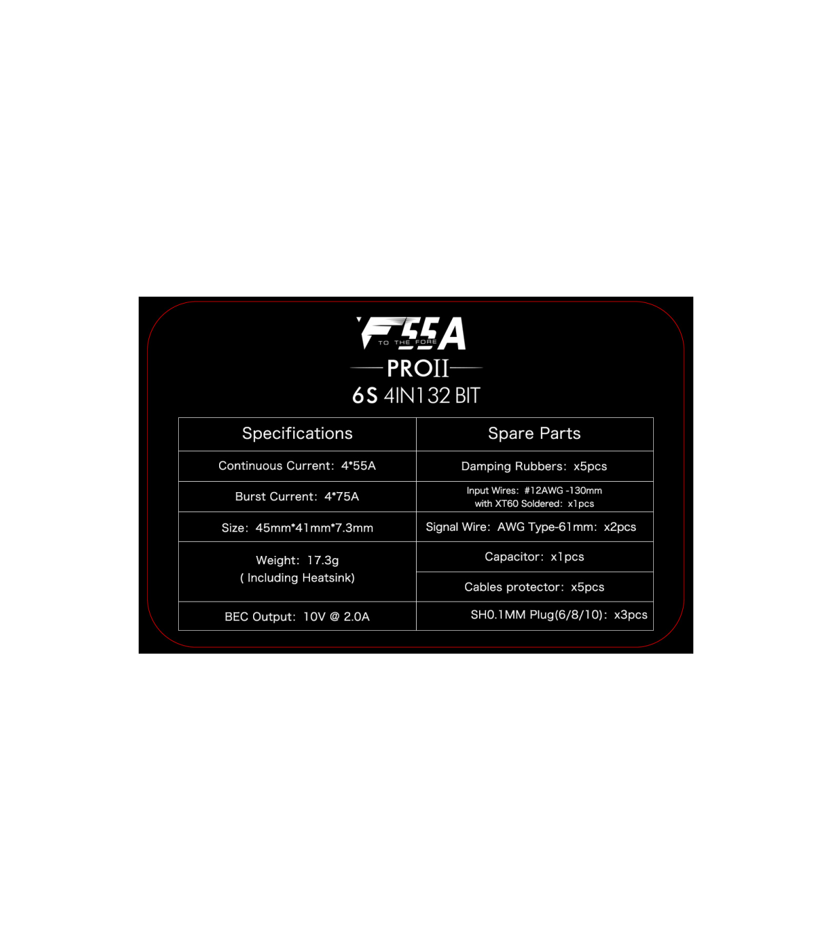 ESC Tmotor F55A PRO II