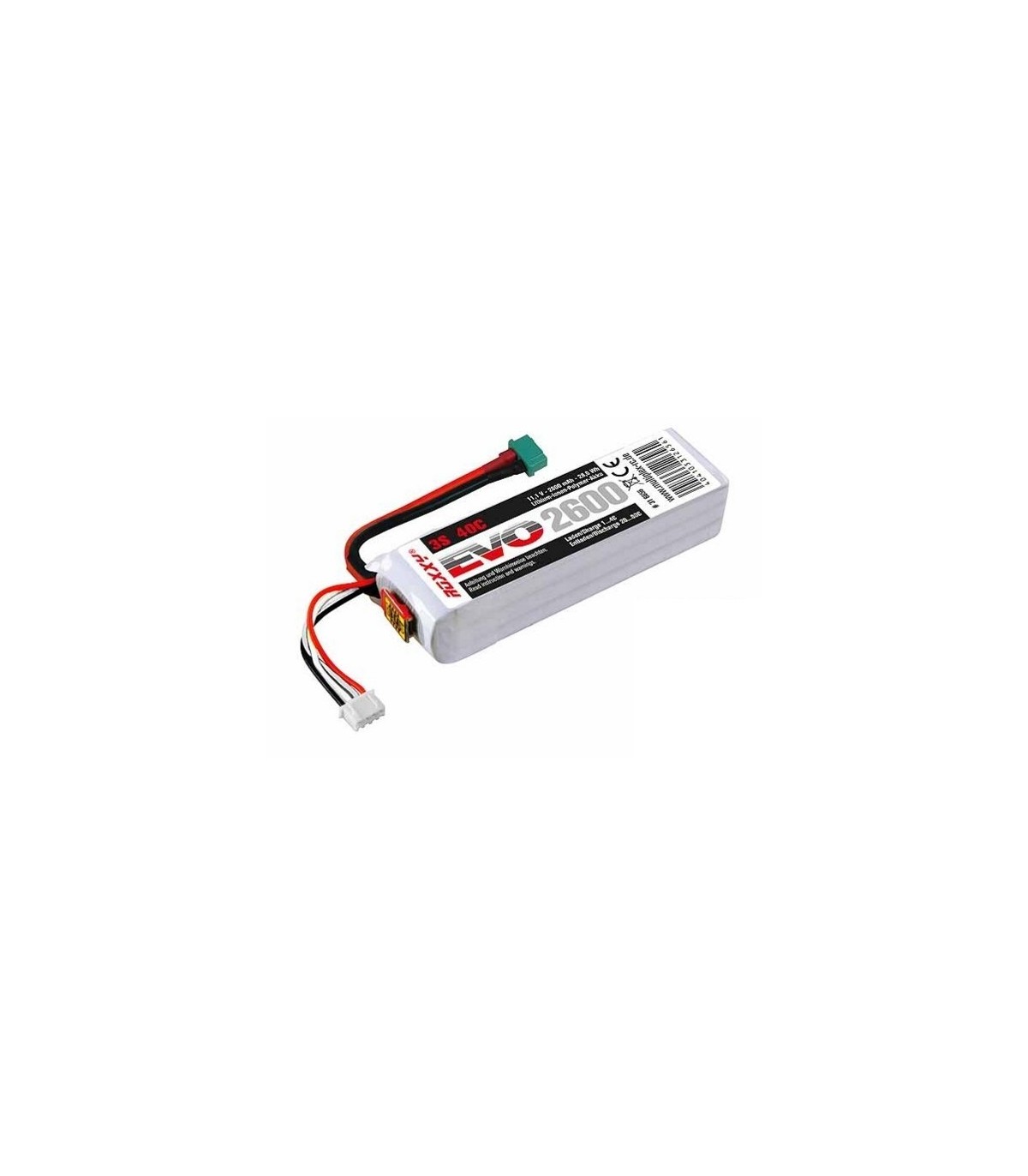ROXY EVO 3s 2600mAh 40C Lipo Batterij