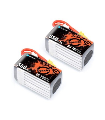 6S 550mAh 75C BETA FPV Battery (by 2)