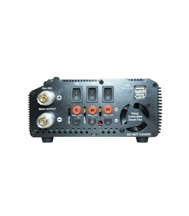 Fonte de alimentação estabilizada e-Powerbox 50A 12V-18V com Hitec USB 5V (1200W)