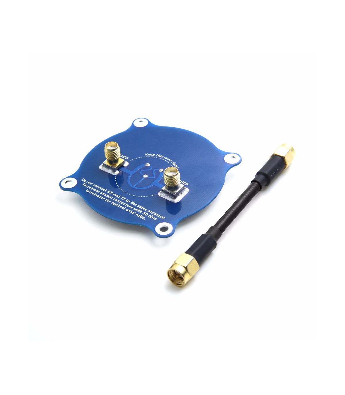GEP-RC Triple feed patch antenne 5.8 GHz RHCP of LHCP