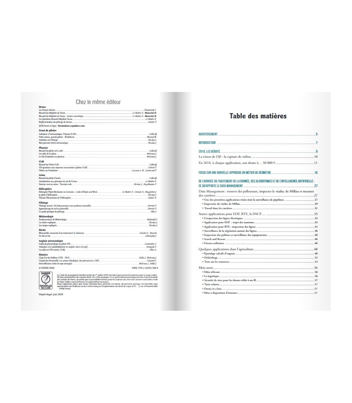 Buch Cepadues DROHNEN UND DATA MANAGEMENT