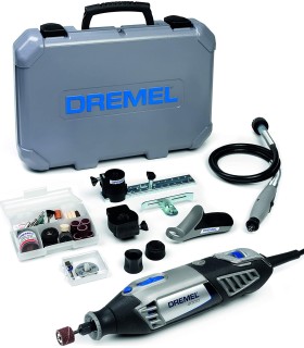 Herramienta Rotativa Multifunción Dremel 4000 175W (Viene con 4 Adaptadores 65 Accesorios, Velocidad 5000-35000 rpm)