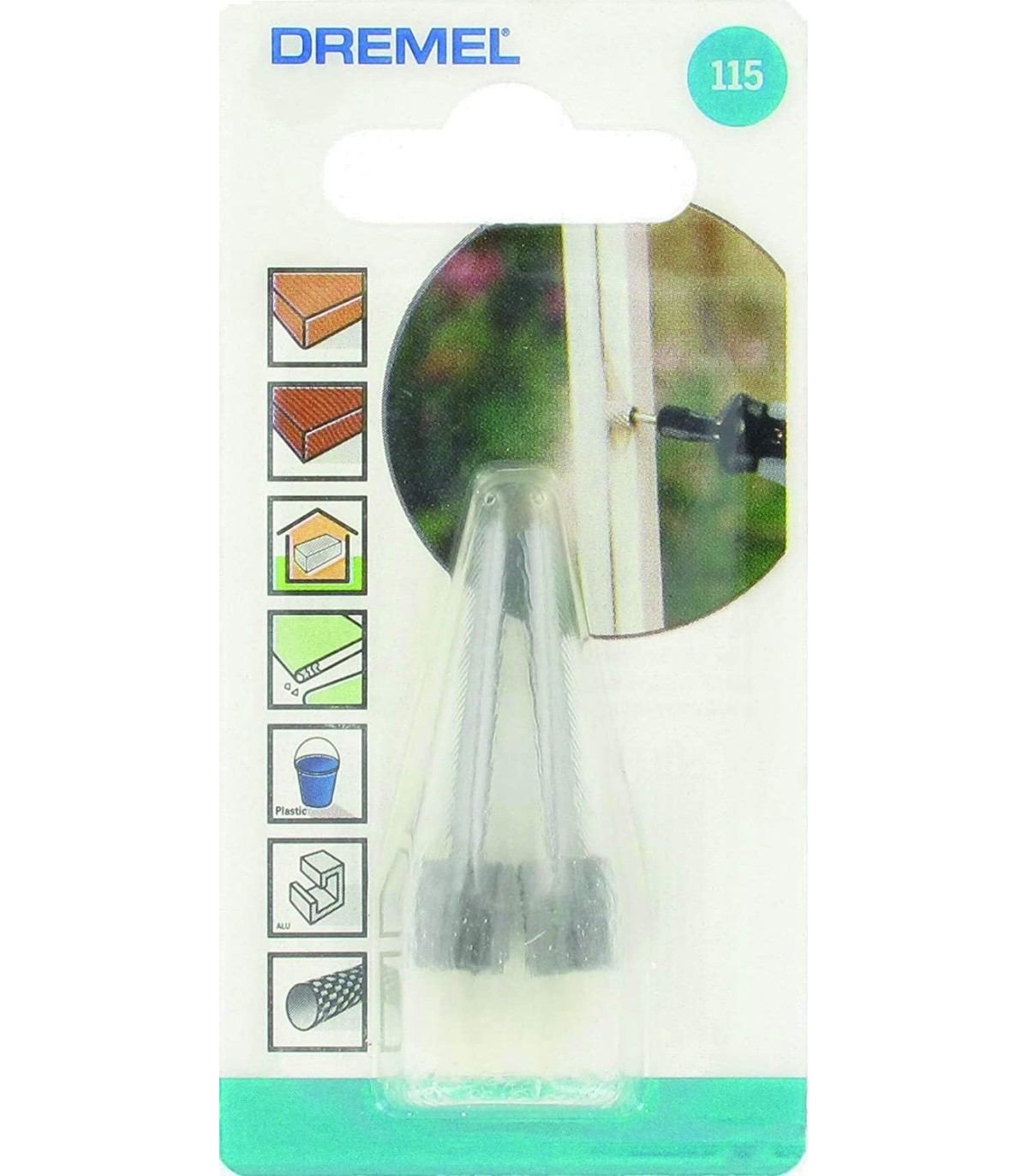 Set van 2 HSS Hoge Snelheid Stalen Burs Dremel 115