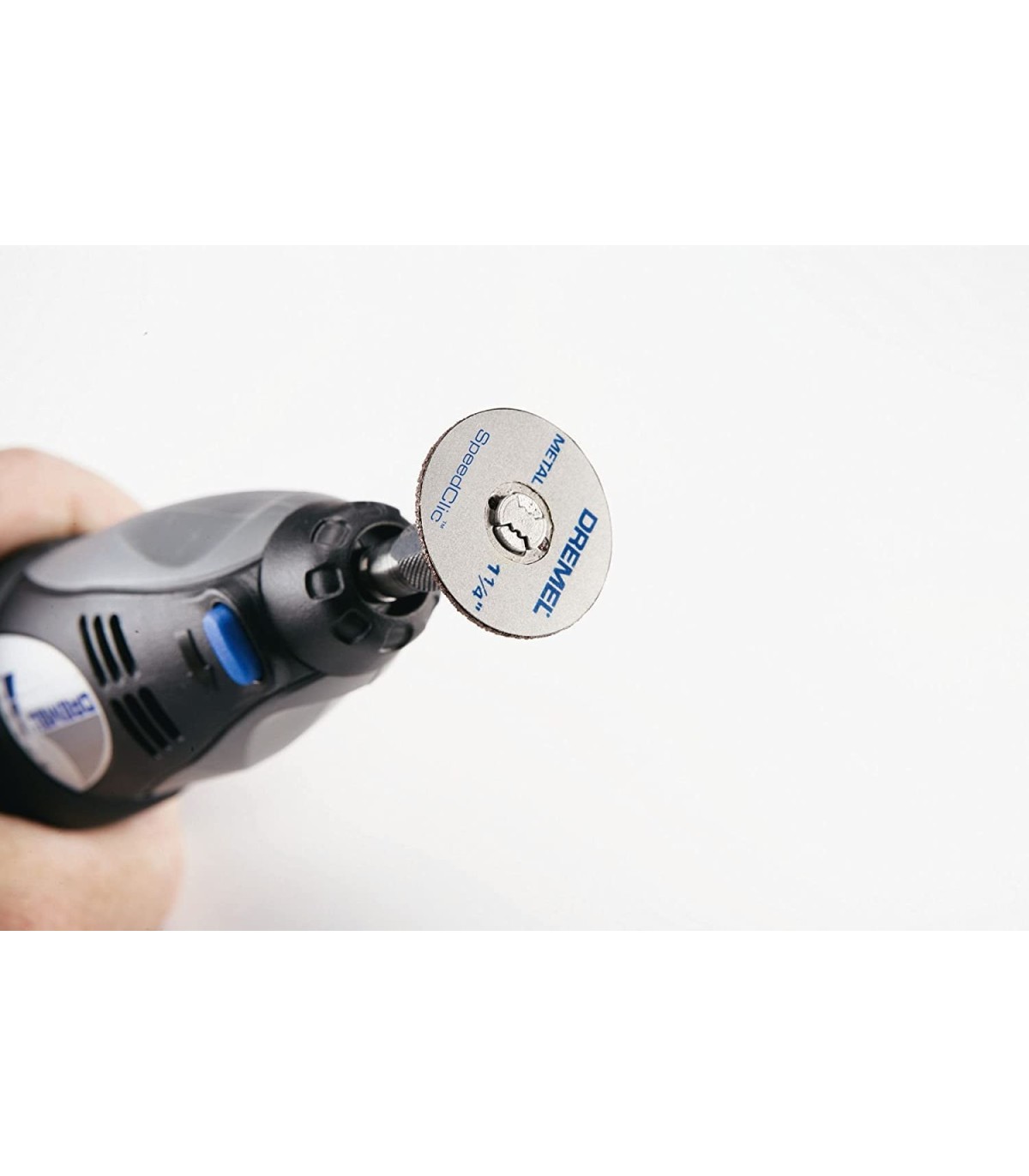 Kit de inicio Dremel SC406 Accesorios SpeedClic que incluyen Adaptador y 2 Discos de Corte de Metal de 38 mm