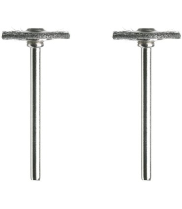 Dremel 428 Juego de 2 Cepillos Corona de acero de 19 mm para limpiar