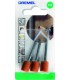Dremel 932 Lot de 3 meules à rectifier en oxyde d'aluminium 9,5mm