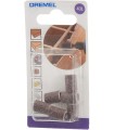 Dremel 431 Juego de 6 Correas de lijado, Diámetro 6,4 mm, Grano 60, para Herramienta multiusos Dremel