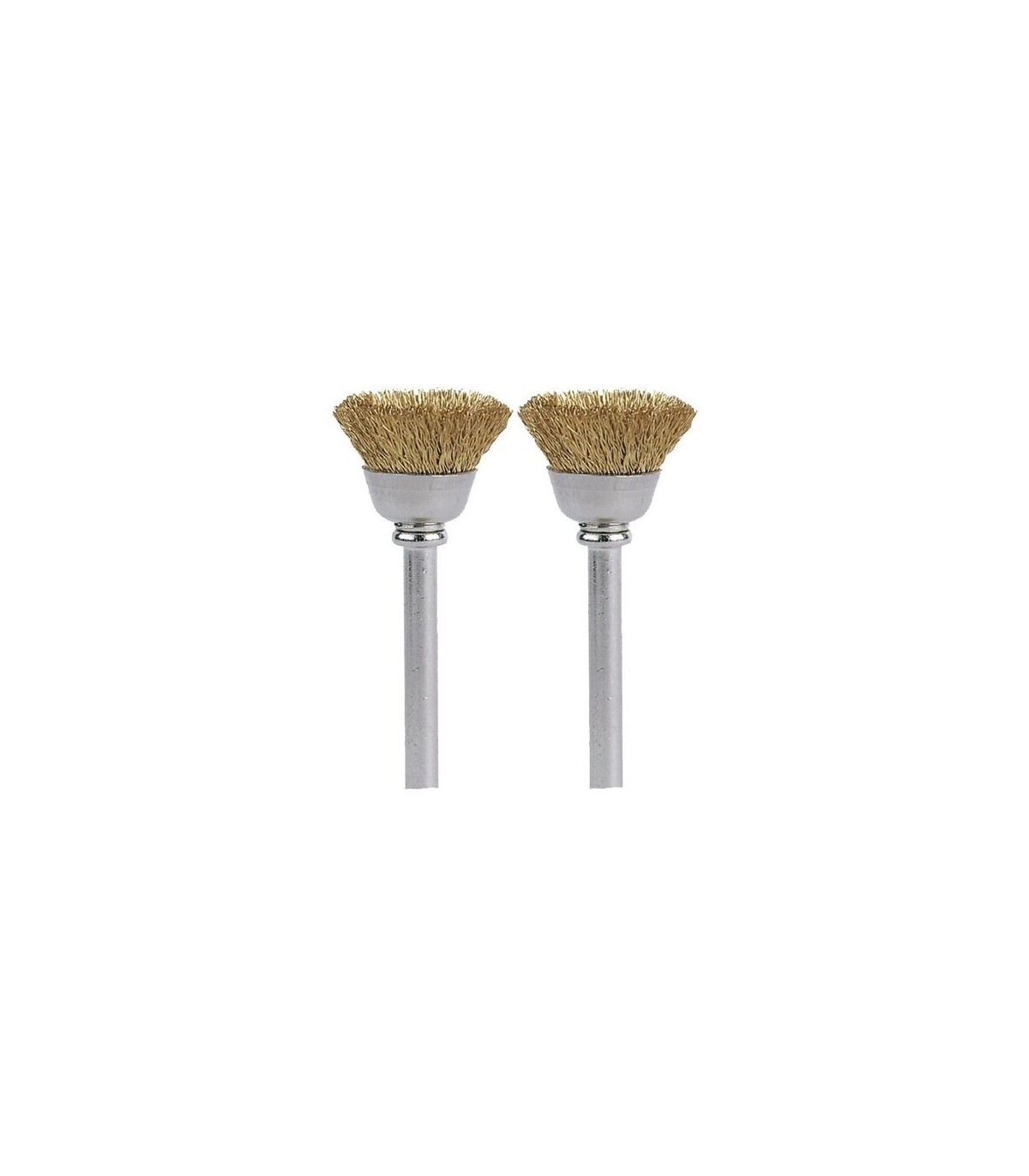 Set di 2 spazzole in ottone Dremel 536 Diam. stelo 3.2 mm