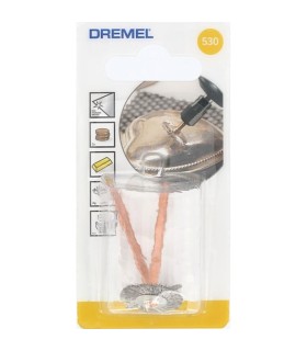 DREMEL 530 conjunto de 2 escovas de aço inoxidável coroa D. 19mm
