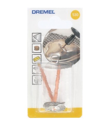 Juego de 2 cepillos de acero inoxidable corona D. 19mm DREMEL 530