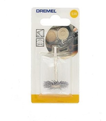 Cepillo de corona Abrasiva de alta velocidad Dremel 538 Diámetro 26 mm para una limpieza profunda