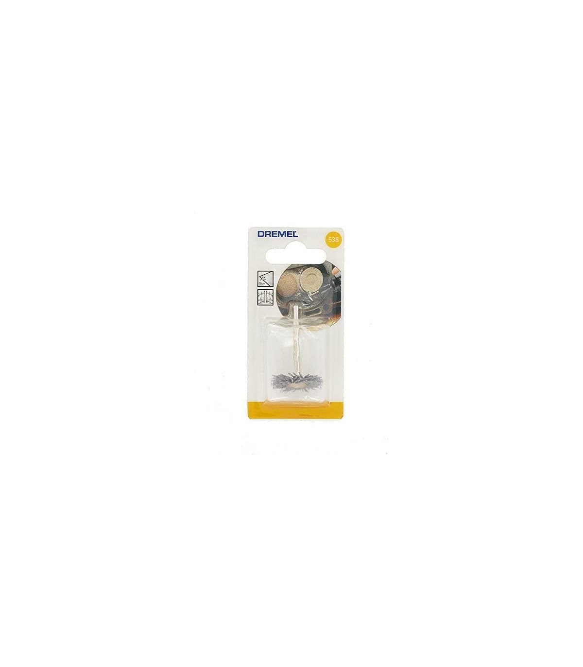 Cepillo de corona Abrasiva de alta velocidad Dremel 538 Diámetro 26 mm para una limpieza profunda