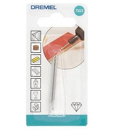 Dremel 7103 Satz von 2 Diamantspitzen, Runde Spitze, arbeitsdurchmesser 2mm für Dremel Multitool