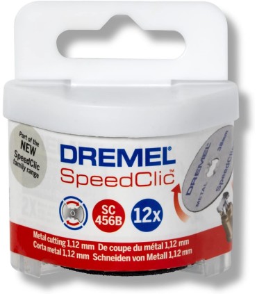 Dremel SC456B Set di 12 EZ SpeedClic Taglio dei metalli / Dischi da taglio 38mm con Dremel Rotary Strumenti