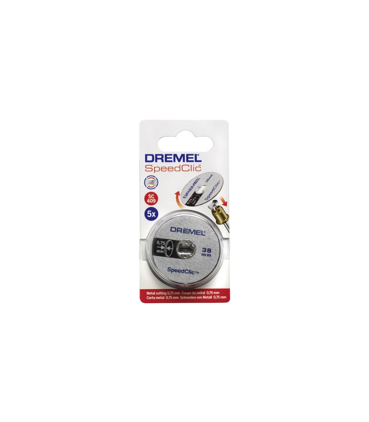 Discos de corte fino Dremel SC409 de 5 velocidades SpeedClic