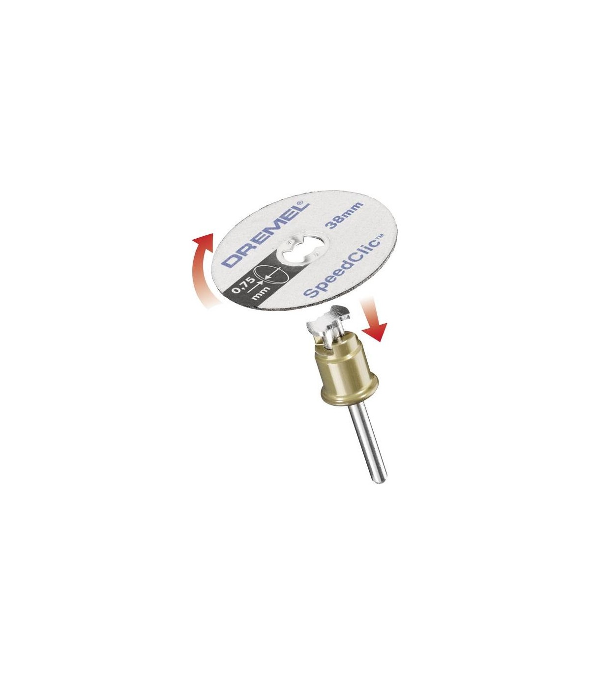 5 disques de tronçonnage minces SpeedClic Dremel SC409