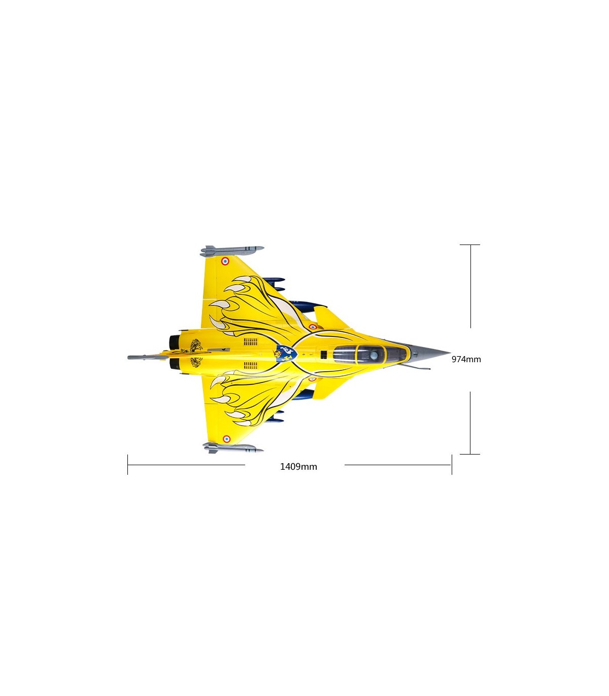 Rafale FMS EPO Longueur 1m40