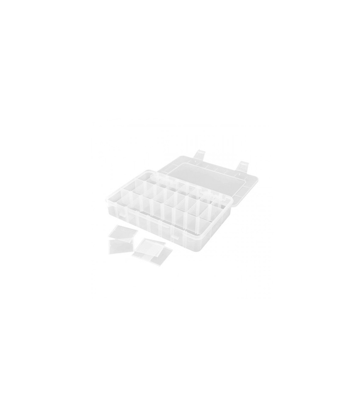 Caja de almacenamiento 24 compartimentos 202x137x40mm