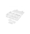 Caja de almacenamiento 8 compartimentos 187x126x43mm