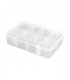 Storage box 8 compartments 187x126x43mm