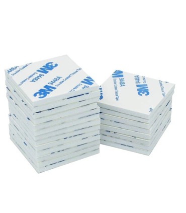 Adesivo de 3M dupla face numa espuma de 1mm 40 x 25 mm 10 pcs