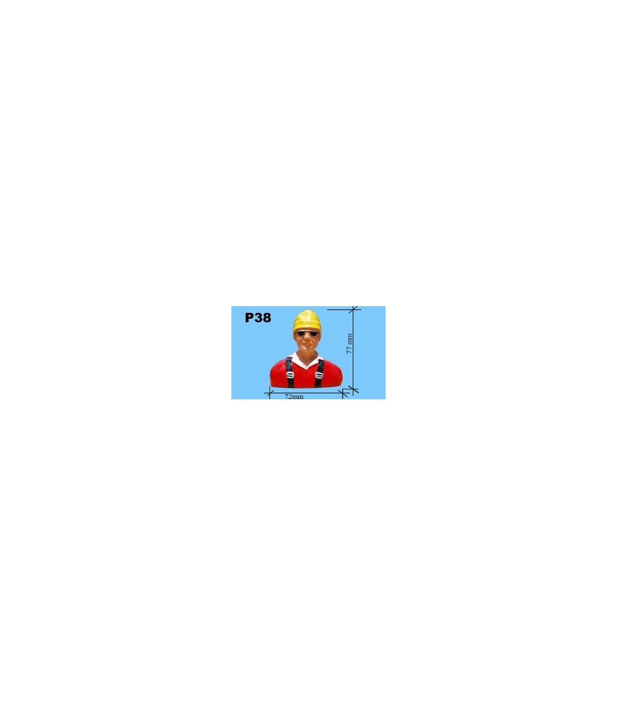 Busto de piloto para avión RC