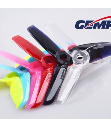 Conjunto de 4 hélices GEMFAN 3052-3 FLASH DURADERO (rojo)