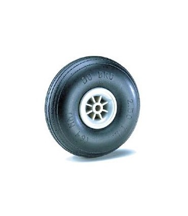 Dubro 57mm gegroefde lichte wielen