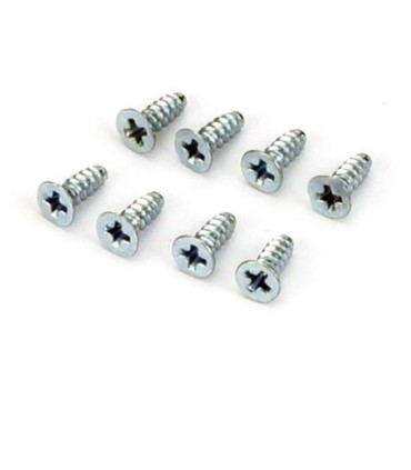 Cross flat head screw 3x8mm (by 8)