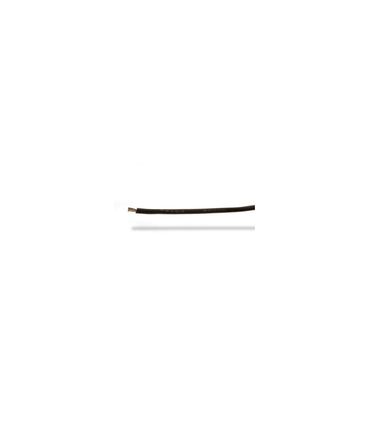 Câble silicone souple 22 AWG noir