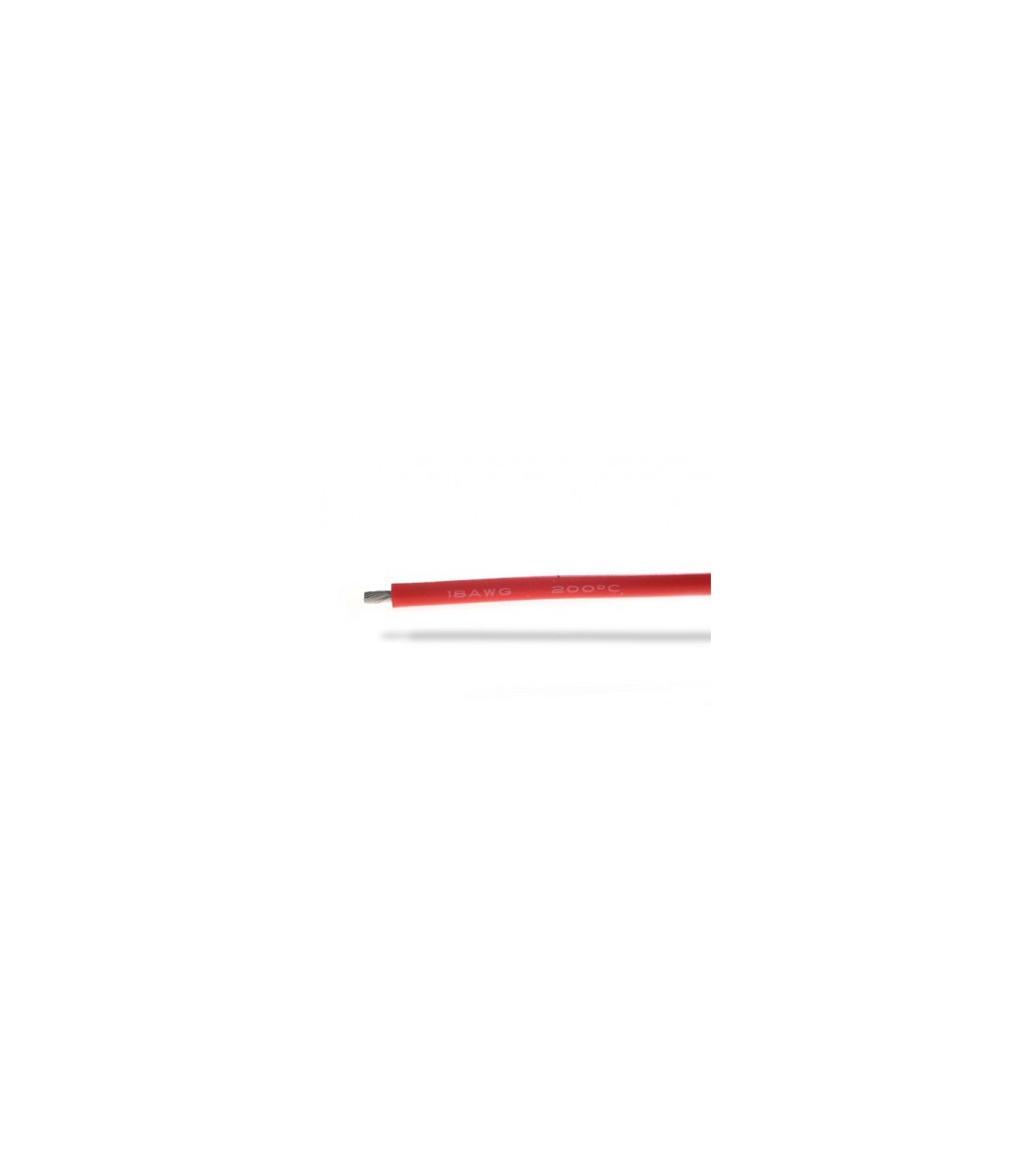 18 AWG red soft silicone cable