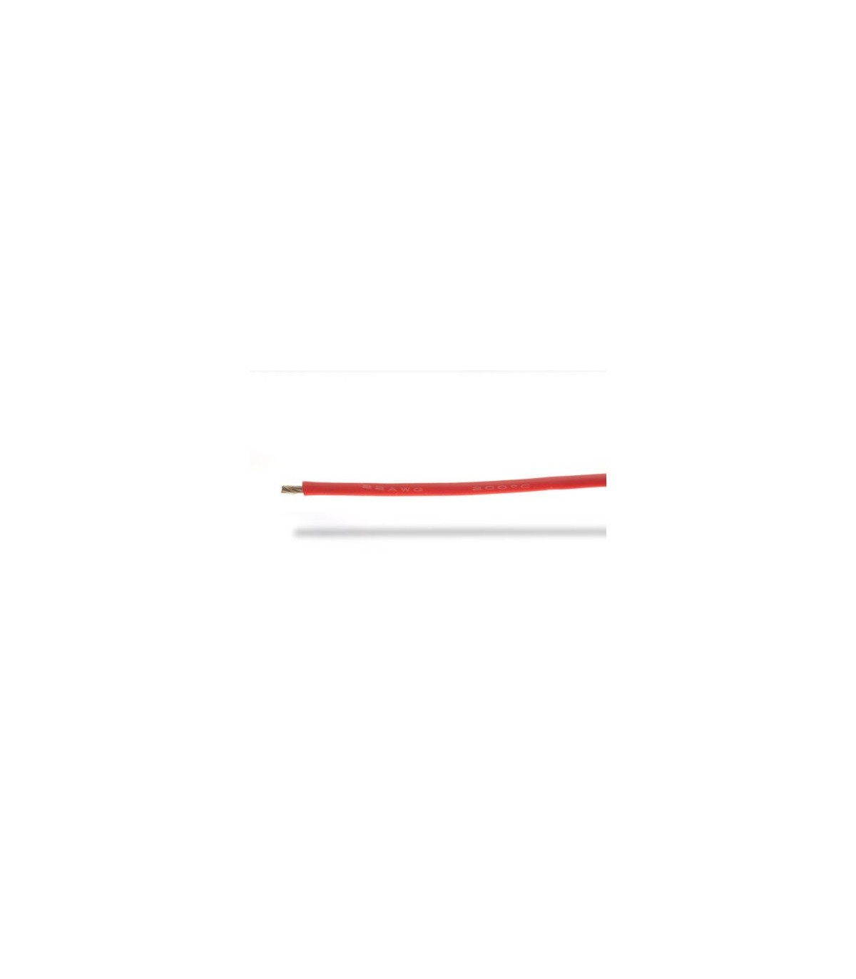Câble silicone souple 22 AWG rouge