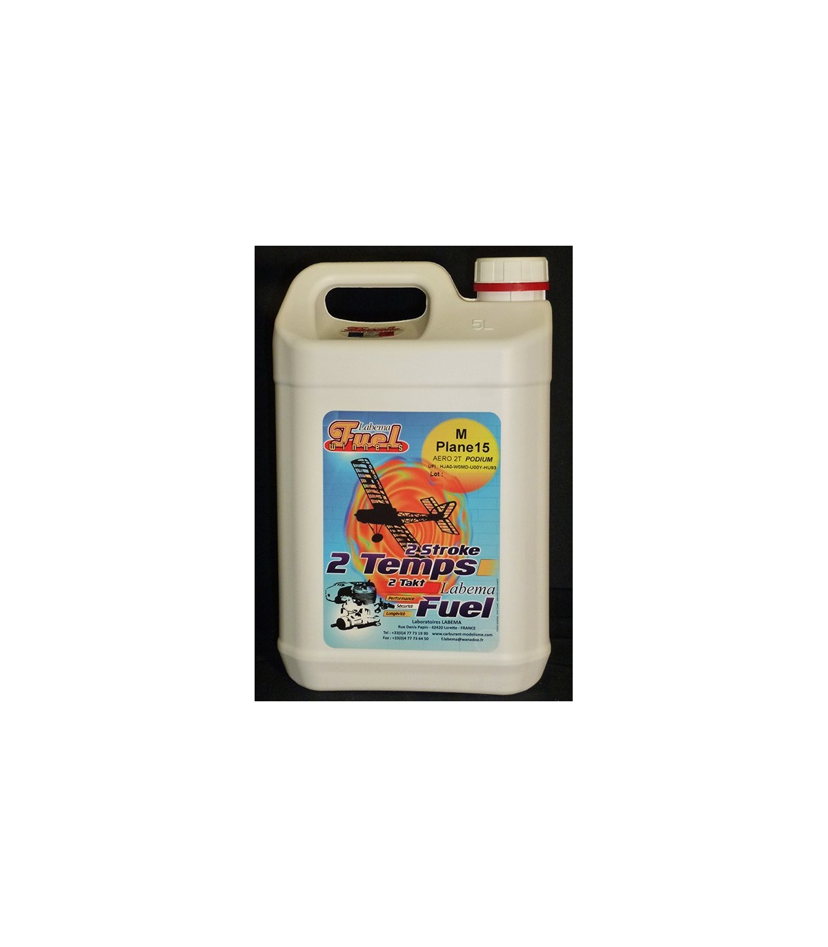 Combustible Mplane 15 2 lItros 100% sintético 10% nitro 5L Labema (pedido anticipado)
