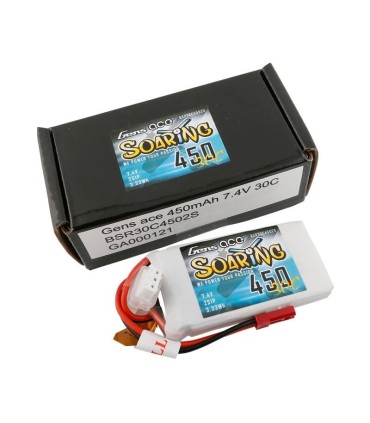 Batterie Lipo Gensace SOARING 450 mAh 30C 7.4V