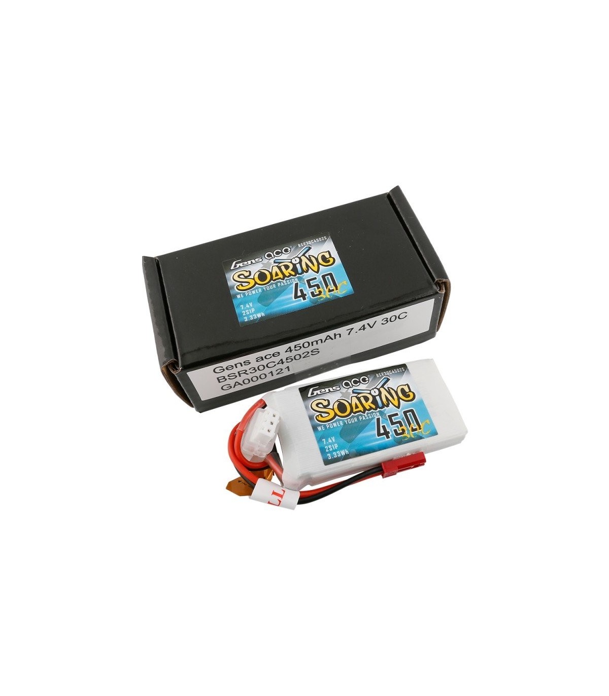 Gensace SOARING 450mAh 30C 7.4V Lipo Battery