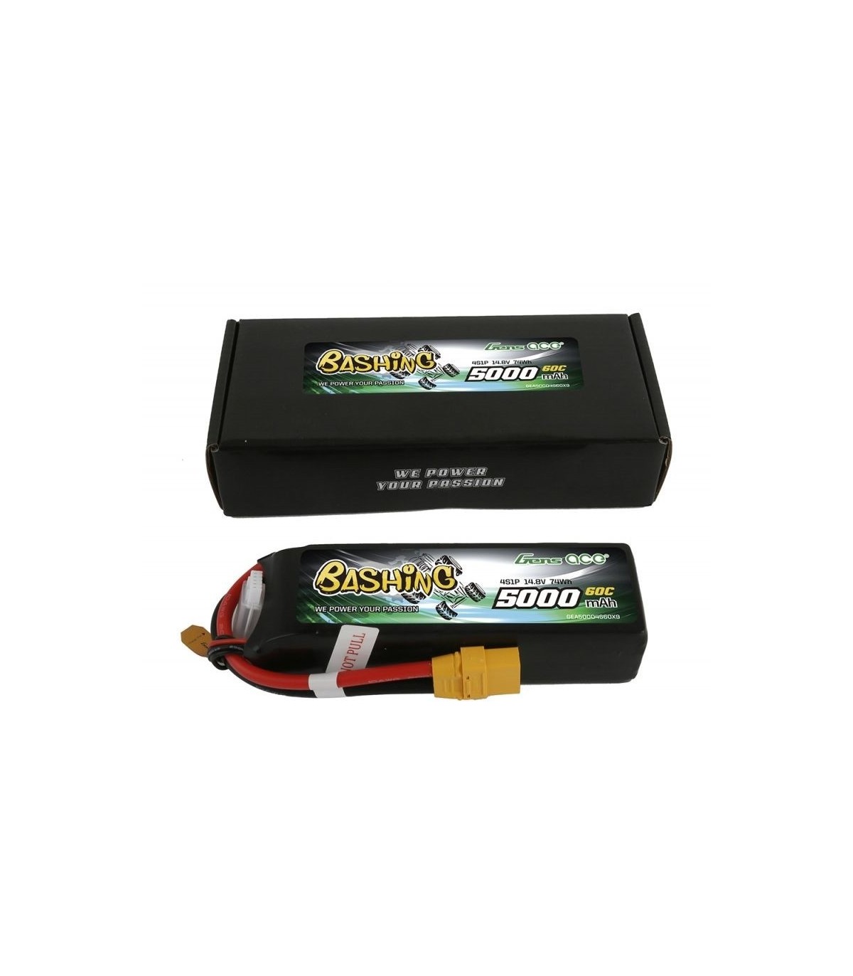 Bashing Gensace 4S 5000mah 60c 14.8 V Lipo Batterij